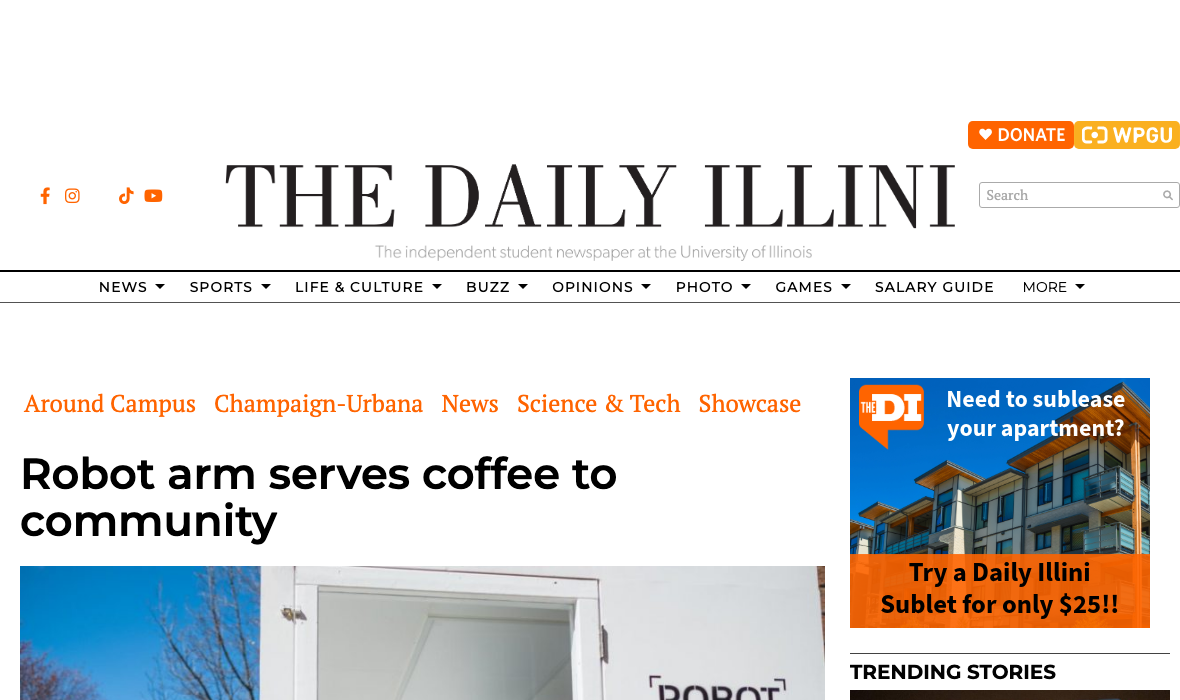 The Daily Illini, April 2019 clipping